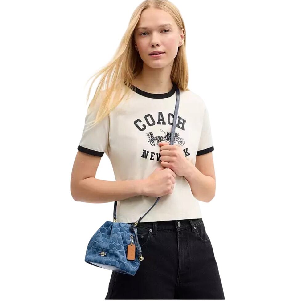 Coach Faye Mini Drawstring Bag NWT - Picture 3 of 6